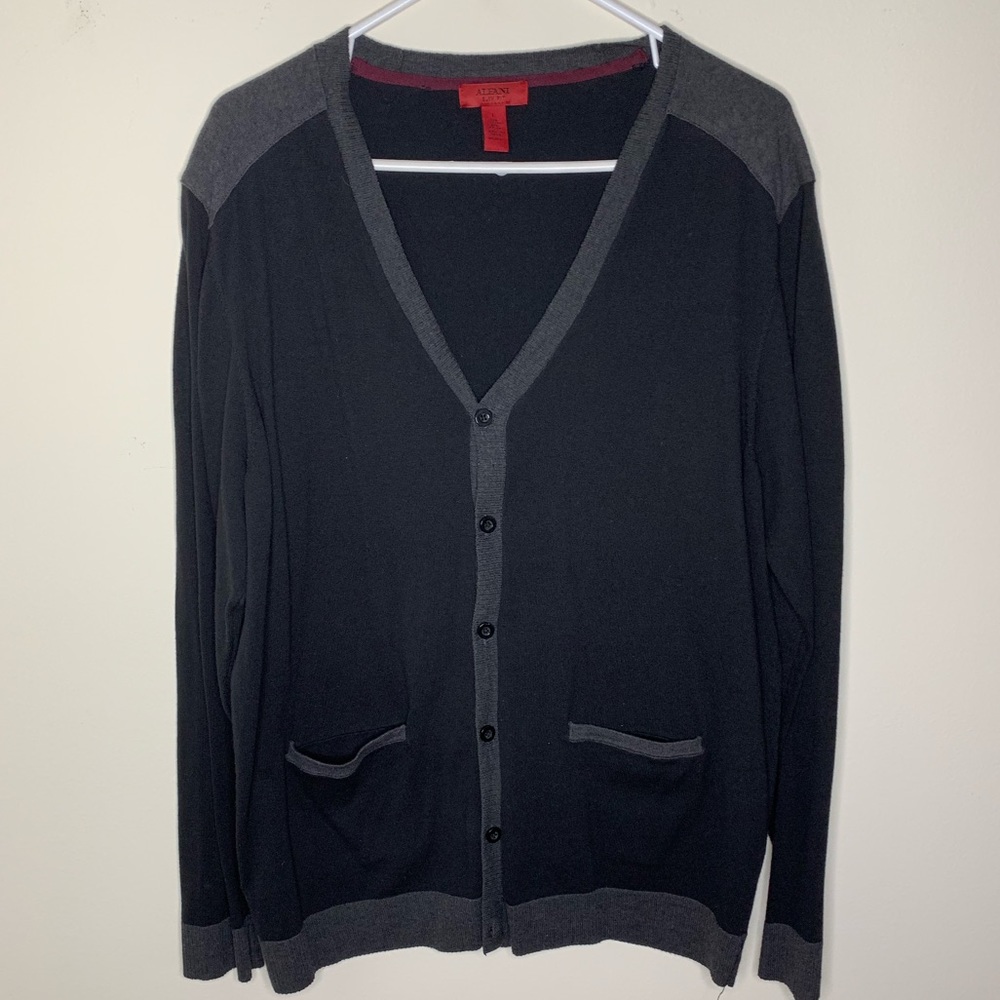Alfani Black & Grey Cardigan Men’s Size L